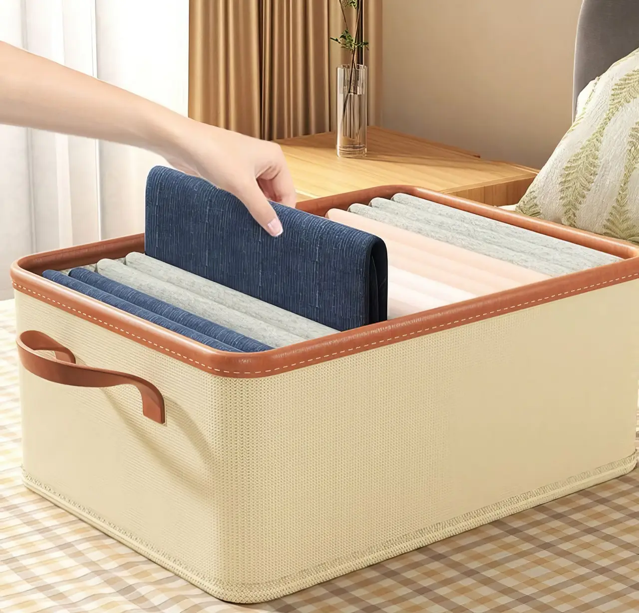 Коробка-органайзер для хранения вещей 36х25х20 см (AND XL-1099) - фото 3 Коробка-органайзер для хранения вещей 36х25х20 см (AND XL-1099) - фото 3