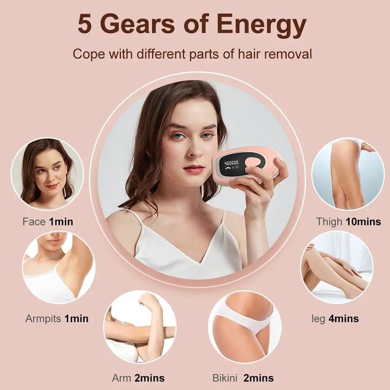 Фотоэпилятор IPL Lescolton LS-T116 с охлаждением Розовый (2344) - фото 4 Фотоэпилятор IPL Lescolton LS-T116 с охлаждением Розовый (2344) - фото 4