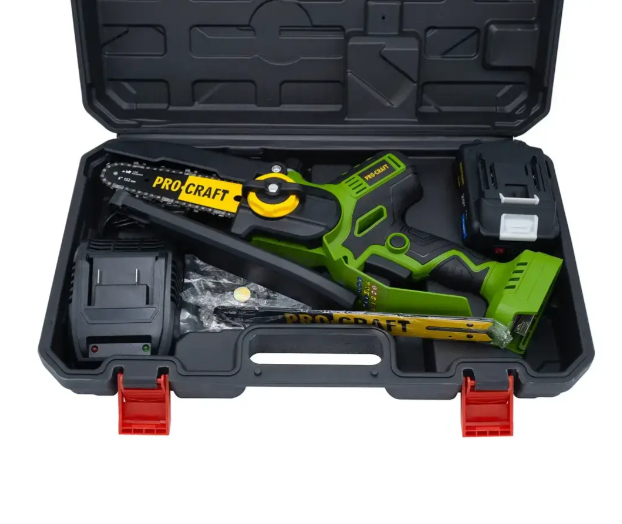 Пила цепная ProCraft с 1 АКБ и ЗУ для распила древесины/ветвей (PKA32Li) - фото 7 Пила цепная ProCraft с 1 АКБ и ЗУ для распила древесины/ветвей (PKA32Li) - фото 7