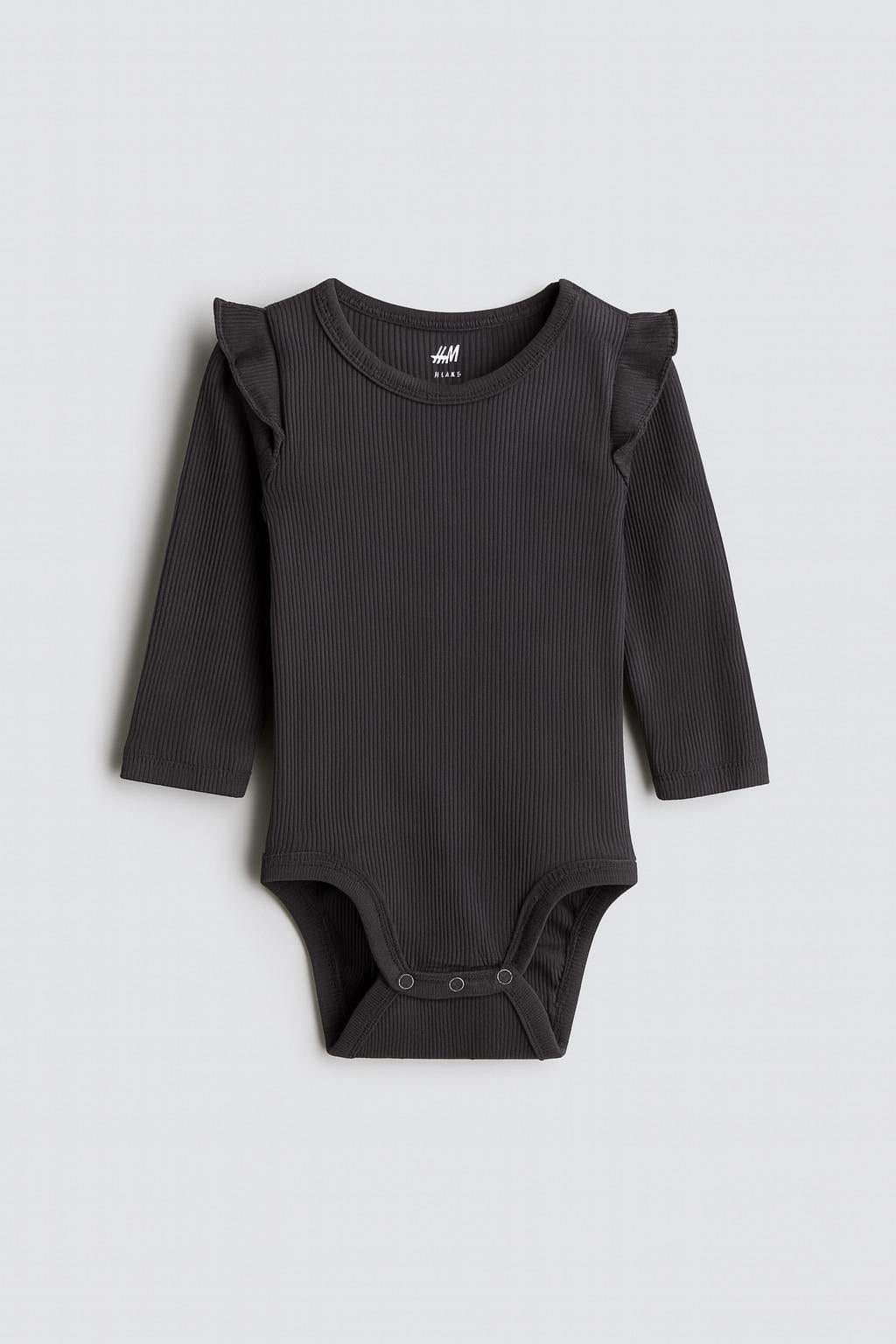 Боди H&M 86 см Графитовый (1110252)