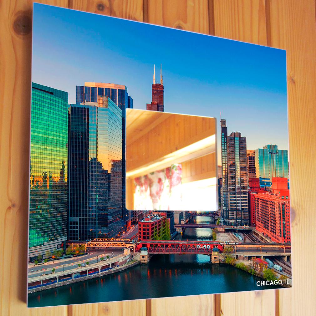 Зеркало декоративное Чикаго 260х260 мм (M04003)