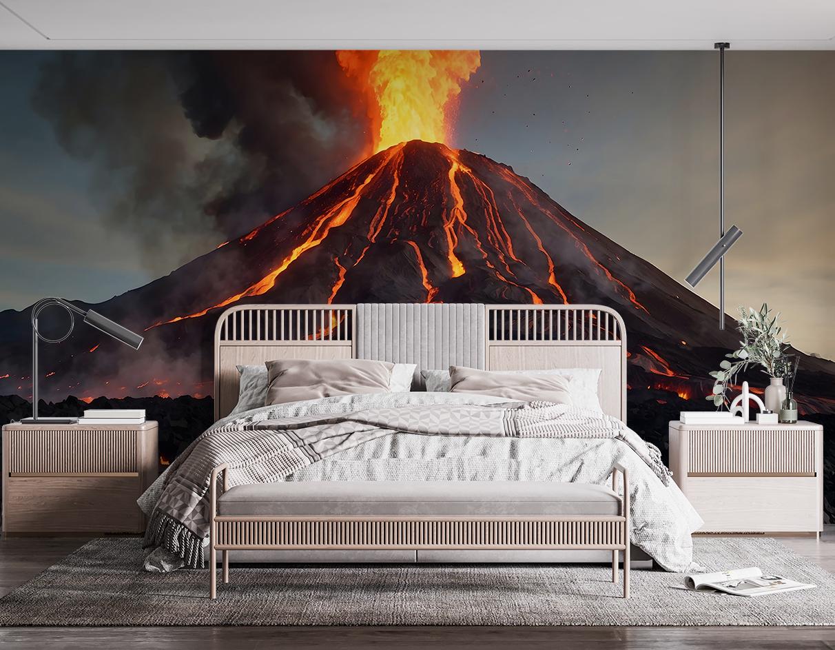 Фотообои флизелиновые Upstream Вулкан с лавой 180х120 см (S5NTR-112/2) - фото 2