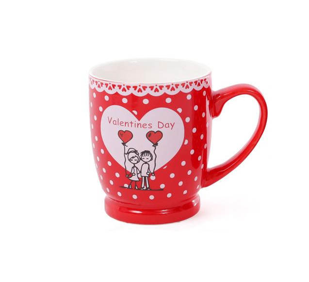 Фарфоровая чашка ко Дню святого Валентина 330 мл