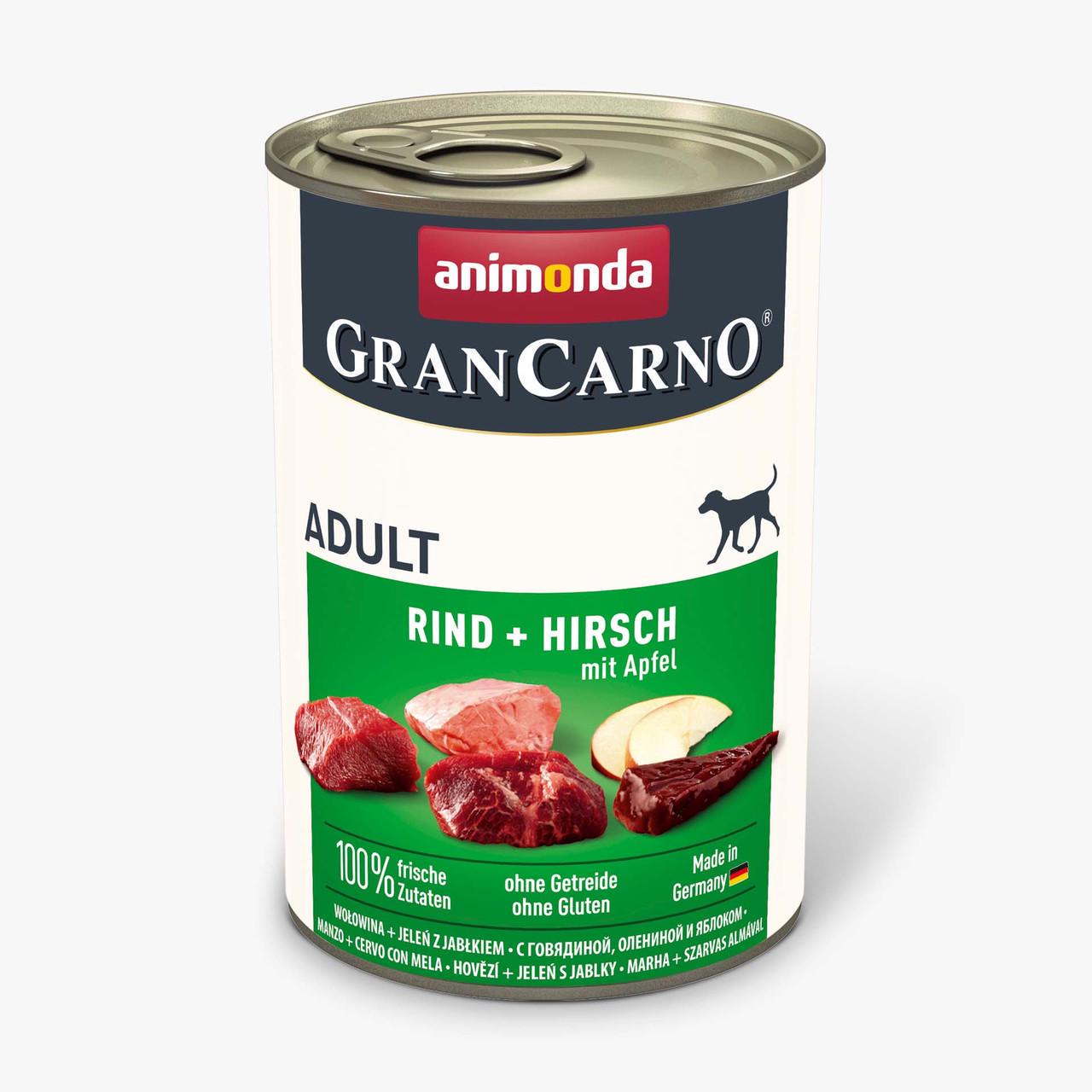 Корм влажный для собак Animonda Gran Carno Beef/Deer with Apple 400 г (1830807789) Корм влажный для собак Animonda Gran Carno Beef/Deer with Apple 400 г (1830807789)