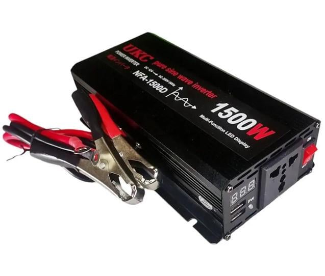 Инвертор UKC NFA-1500D 12V-220V чистая синусоида 1500 W (2104618317)