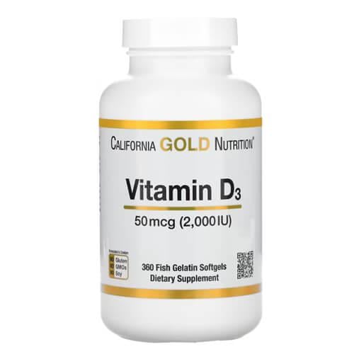 Витамин D CGN Vitamin D3 2000 IU 360 Softgels (CGN-01180)