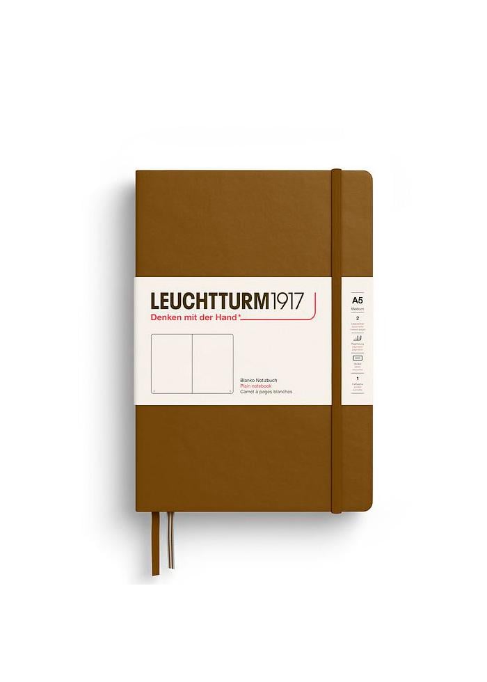 Блокнот Leuchtturm1917 средний чистые листы Spice Brown (372196)