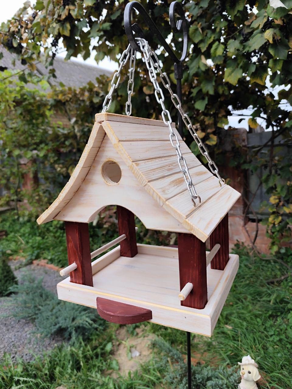 Кормушка подвесная Сакура для птиц и белок Белый (0002081) - фото 4 Кормушка подвесная Сакура для птиц и белок Белый (0002081) - фото 4