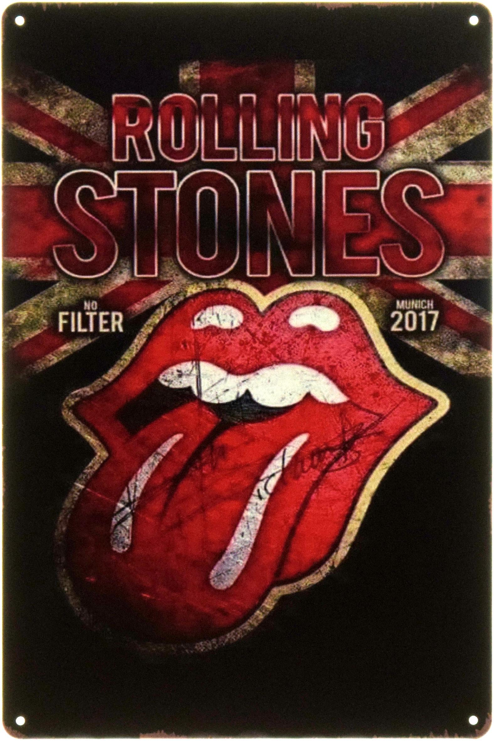 Табличка металева "The Rolling Stones No Filter" 20x30 см (ms-104488) Табличка металева "The Rolling Stones No Filter" 20x30 см (ms-104488)