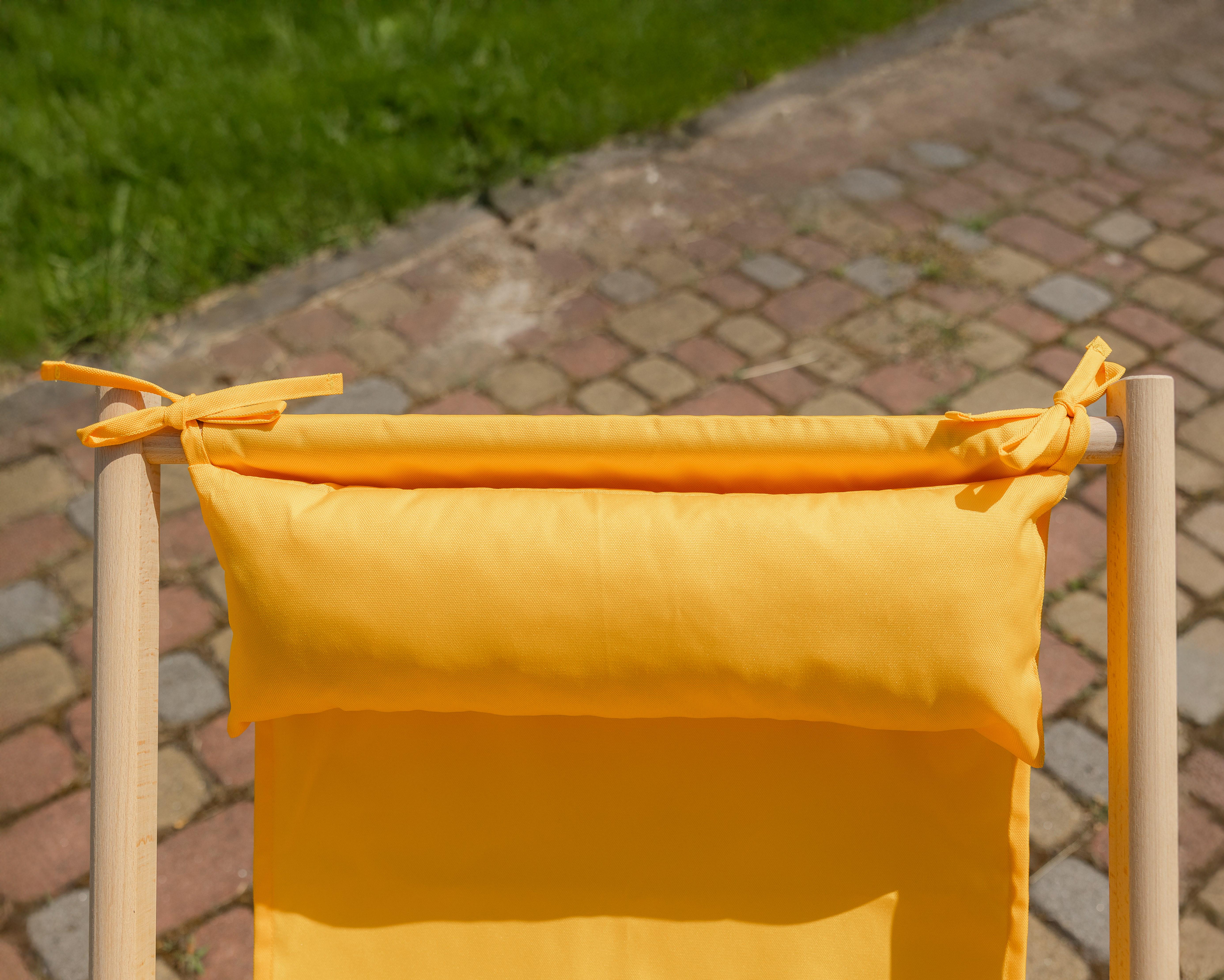 Шезлонг дерев'яний розкладний XRmaster з підлокітниками та підголовником Жовтий (0002247) - фото 4 Шезлонг дерев'яний розкладний XRmaster з підлокітниками та підголовником Жовтий (0002247) - фото 4