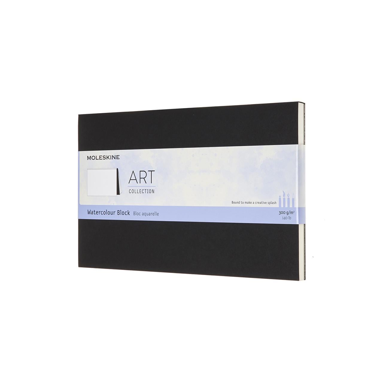 Блок Moleskine Art акварельные листы средний 13х21 см черный (8053853603234)