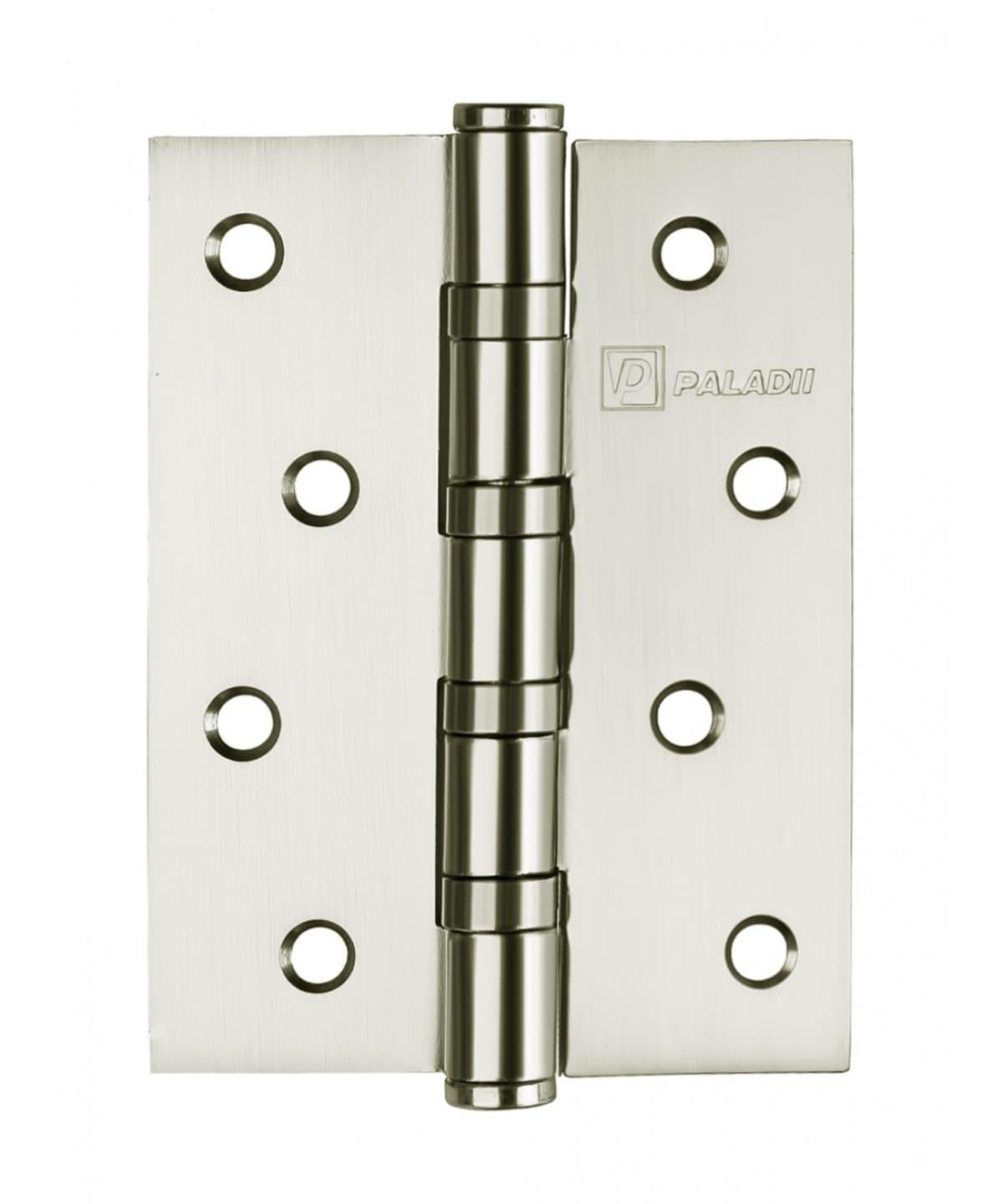 Петля для дверей врезная универсальная Paladii 4ВВ MSN 100х75х2,5 мм 2 шт. Никель матовый (ПП080)
