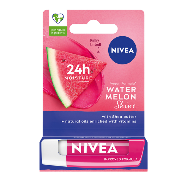 Бальзам для губ Nivea Кавунове Сяйво 4,8 г (4006000007861)