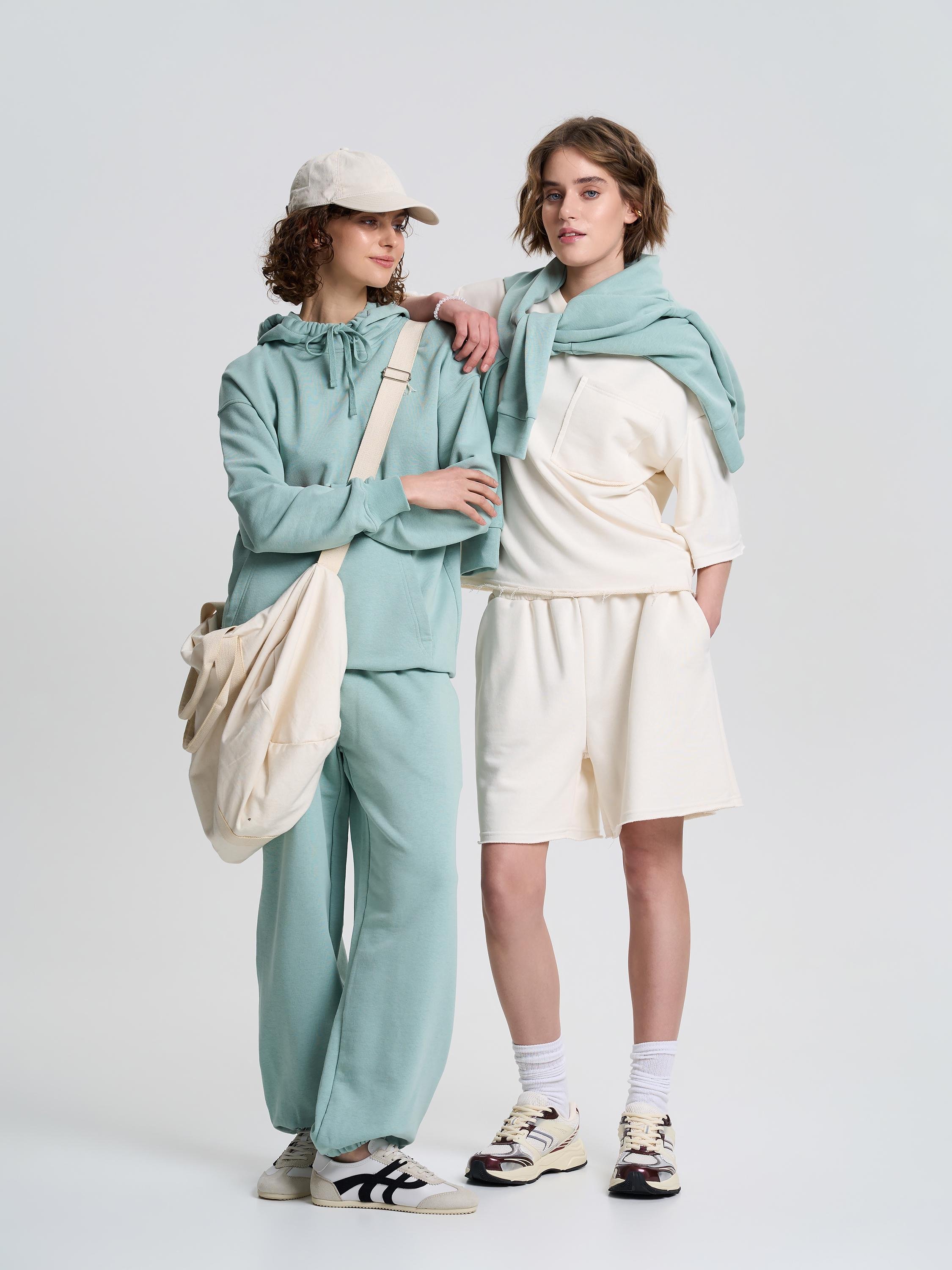 Худі жіноче однотонне ROZA 231110 XL Темно-бірюзовий (4824005717963) - фото 7 Худі жіноче однотонне ROZA 231110 XL Темно-бірюзовий (4824005717963) - фото 7