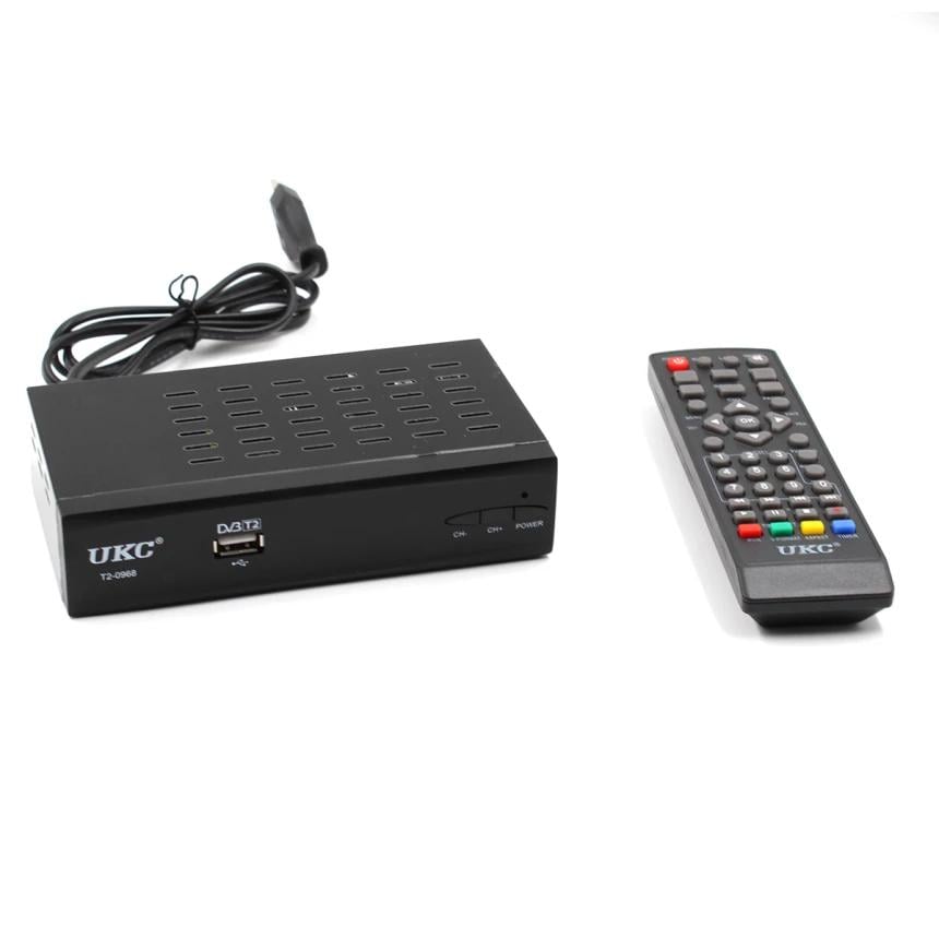 Тюнер для телевизора KC T2-0968 DVB-T2 с поддержкой Wi-Fi адаптера (1011168-Black)