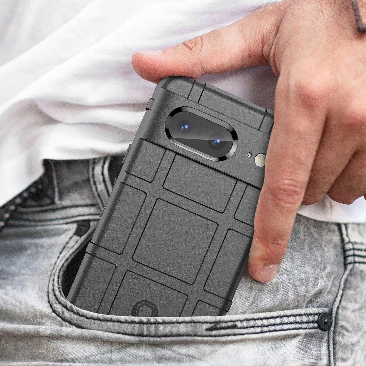 Чехол Lenuo Rugged Shield для Google Pixel 8 (черный) - фото 6