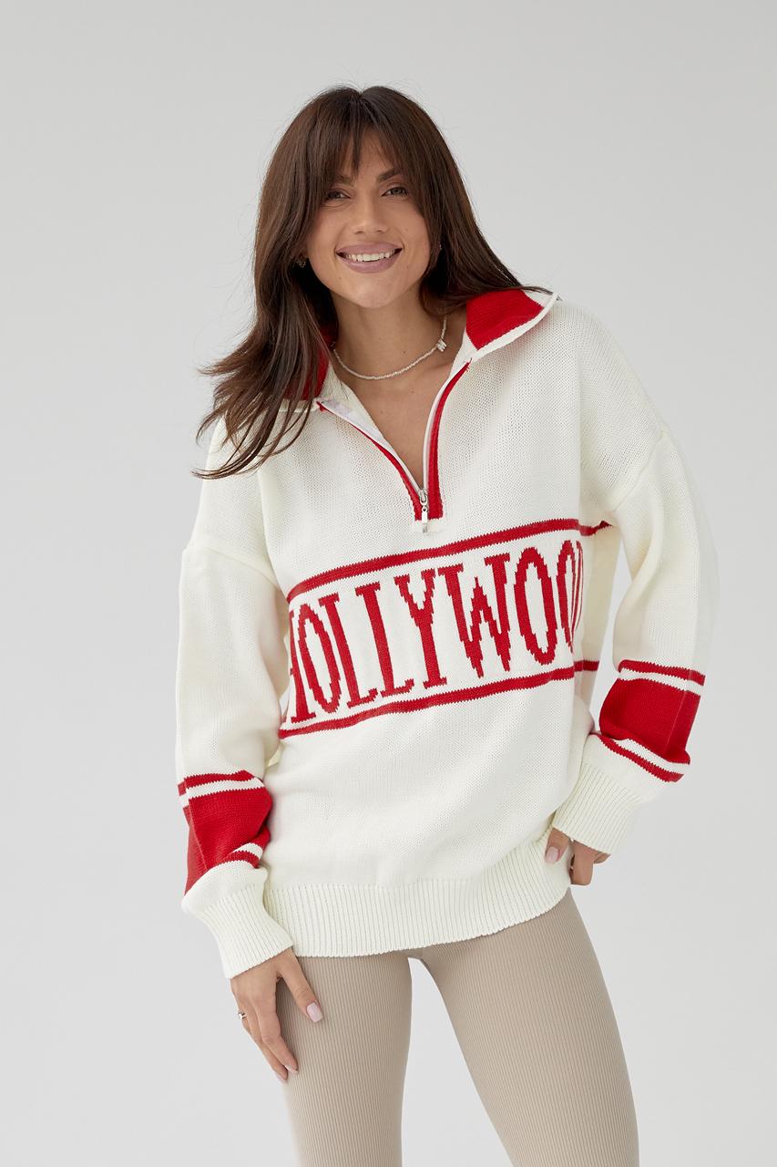 Кофта з відкладним коміром "Hollywood" M Червоний (9443400)