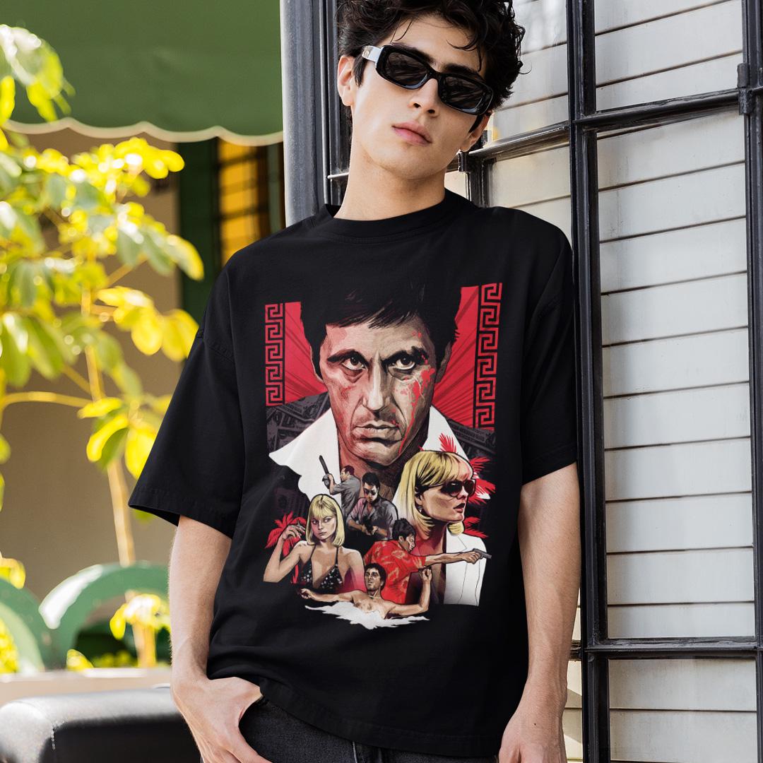 Футболка унисекс ScarFace Tony Montana blk 4XL Черный (0000011029)