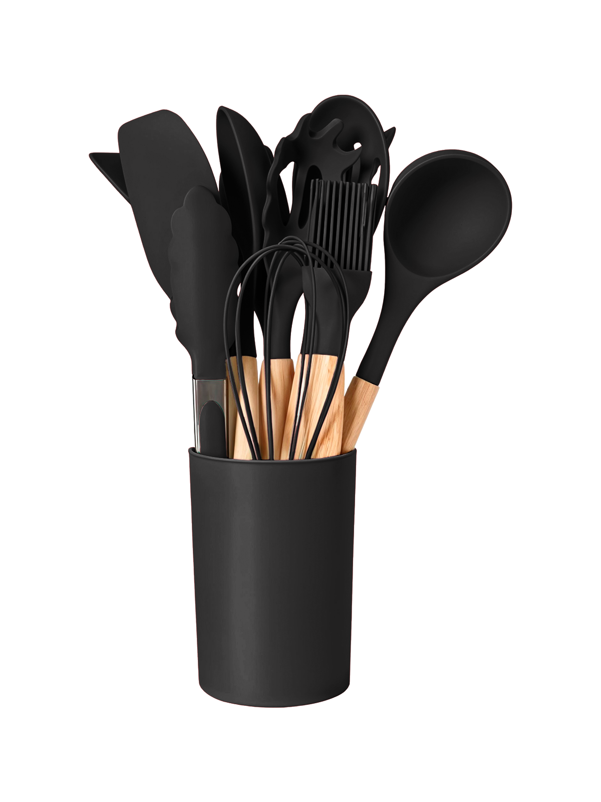 Набір кухонного приладдя Kayfovo KS-12S з 12 силіконових предметів ополоник/кухонні щипці/лопатки (29293) Набір кухонного приладдя Kayfovo KS-12S з 12 силіконових предметів ополоник/кухонні щипці/лопатки (29293)