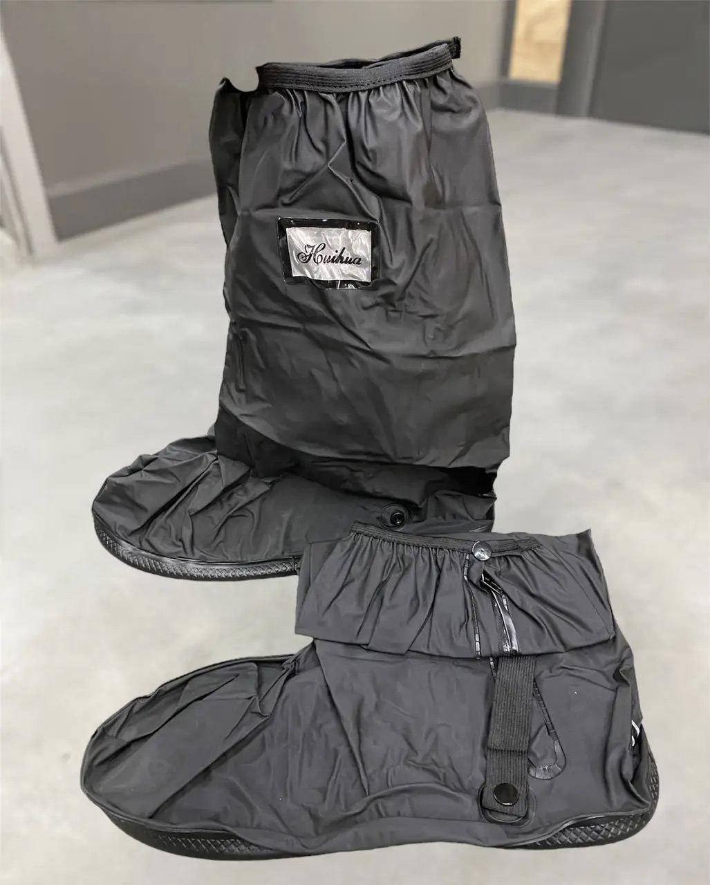 Бахилы на берцы высокие Yakeda водостойкие армейские Черный (243190)