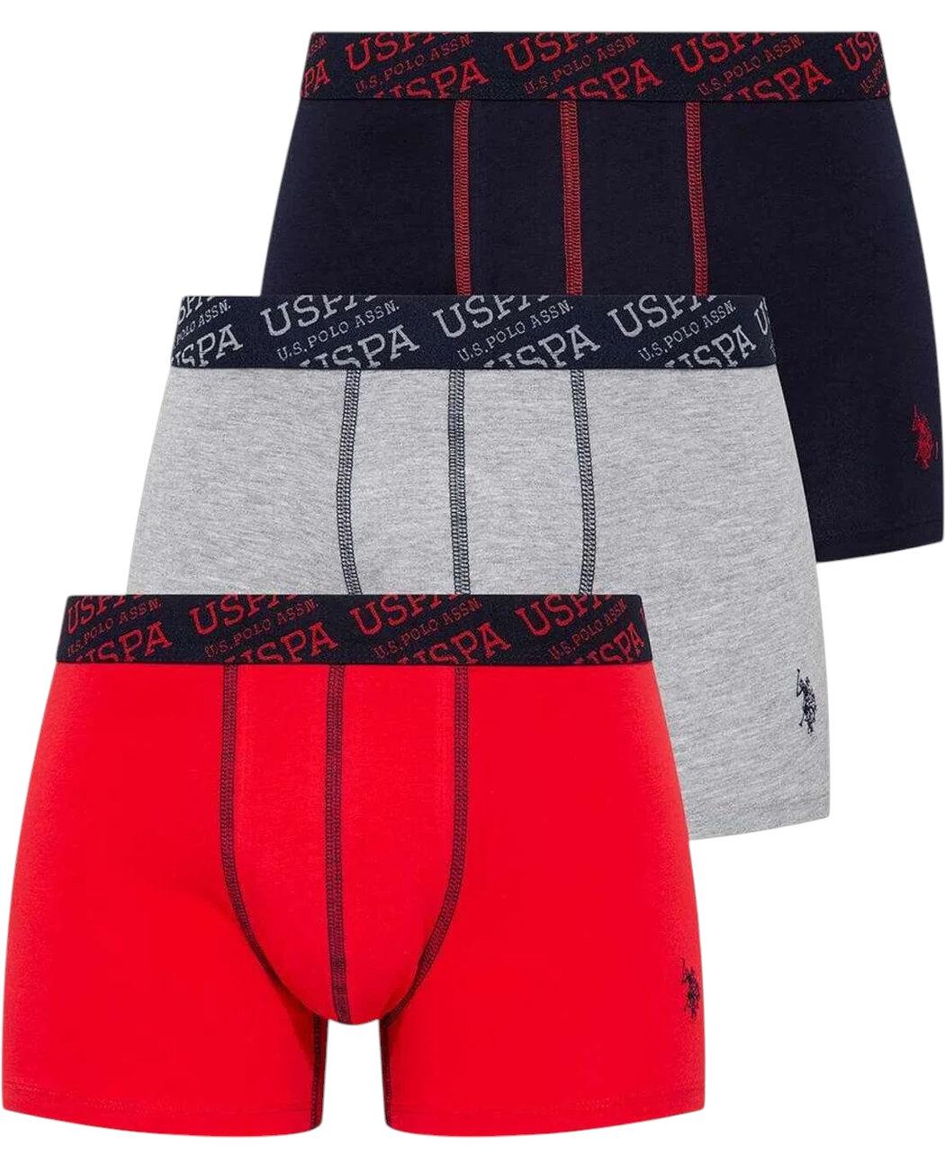 Набор трусов-боксеров мужских US Polo ASSN 80336 3 шт. L Разноцветный (8680557273762)