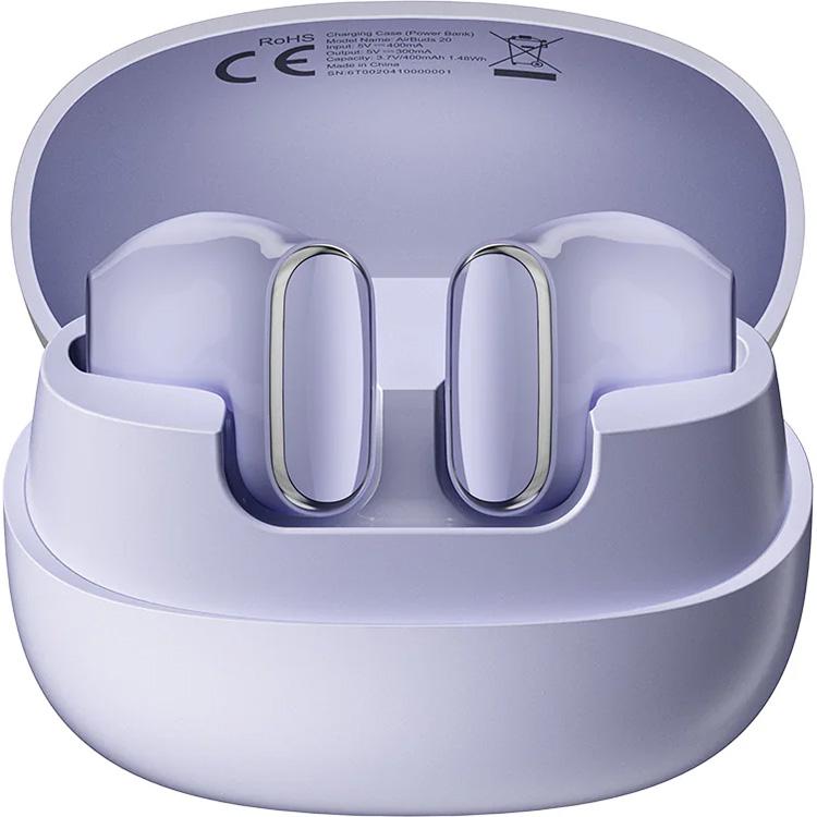Наушники беспроводные TWS Blackview AirBuds 20 Bluetooth 5.4 USB-C Purple (6931548319481)