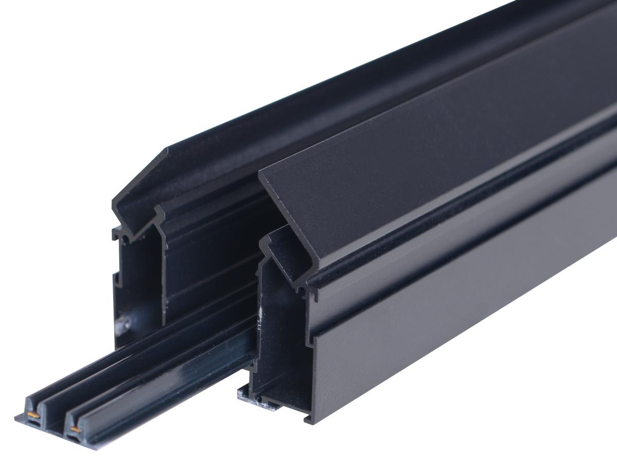 Шинопровод встроенный магнитный для натяжного потолка 2 м Black (HD-28TR)