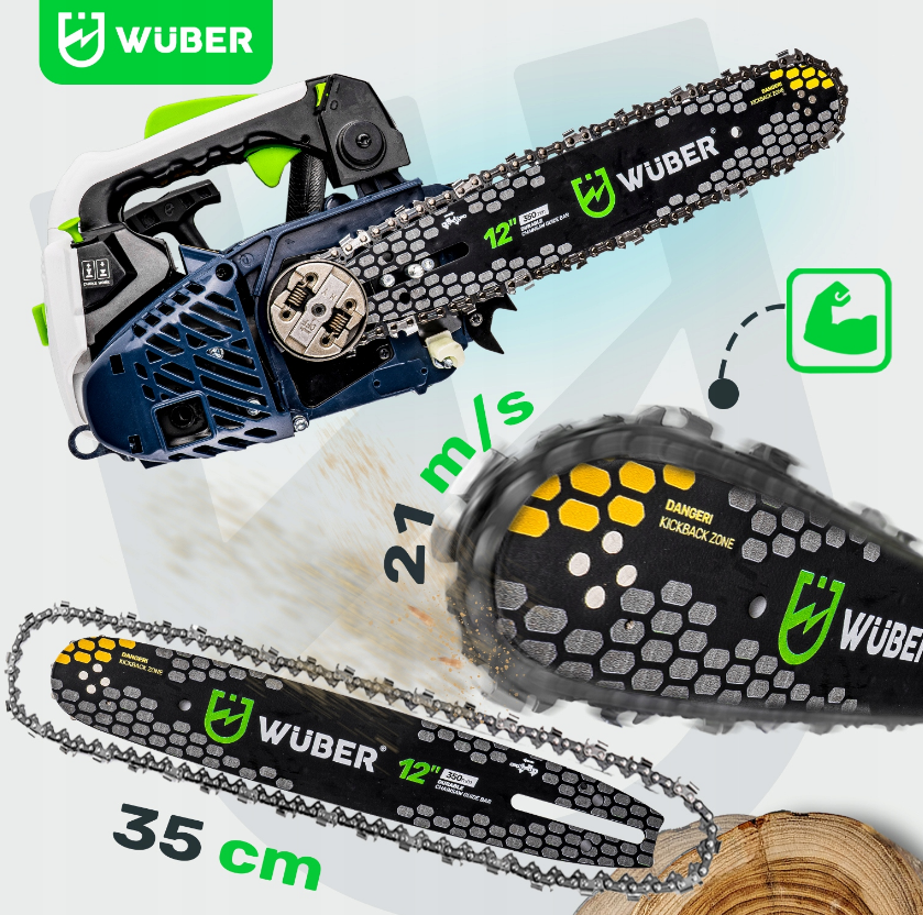 Бензопила ланцюгова Wuber 1 к.с. (2588823686) - фото 4 Бензопила ланцюгова Wuber 1 к.с. (2588823686) - фото 4