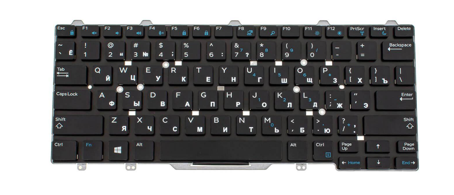 Клавиатура для ноутбука Dell Latitude 7480 матовая (094F68)