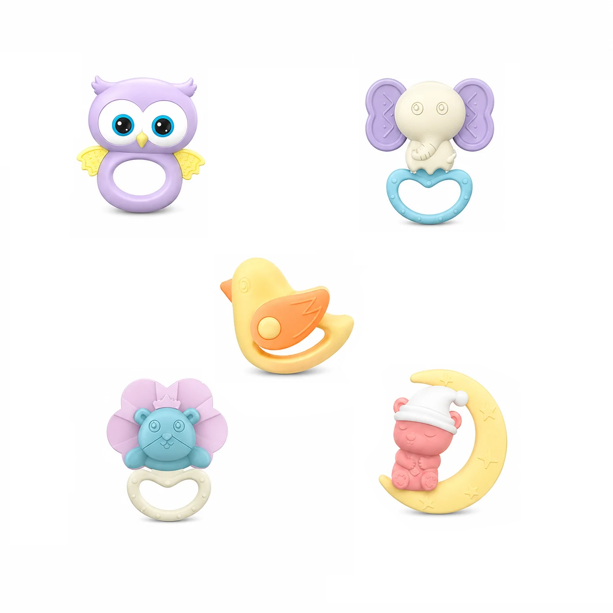 Набор прорезывателей Baby Toys игрушки для малышей 5 шт. (031)