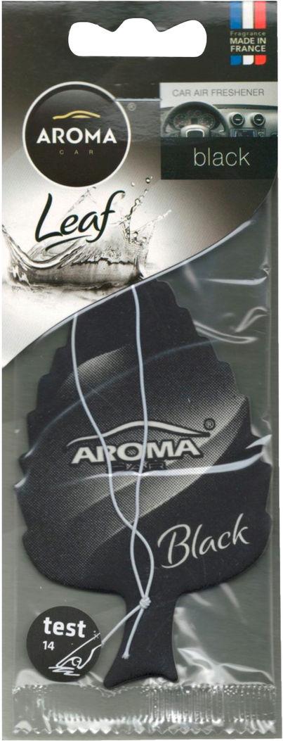 Ароматизатор для авто Aroma Car Leaf Black на зеркало сухой (0392310) Ароматизатор для авто Aroma Car Leaf Black на зеркало сухой (0392310)