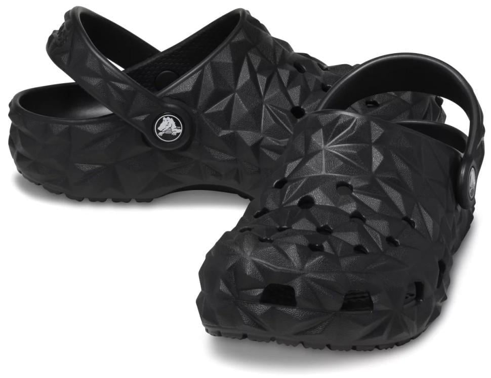 Крокси для хлопчика Crocs Classic Geometric Clog Black р. 34/35 Чорний (26316)