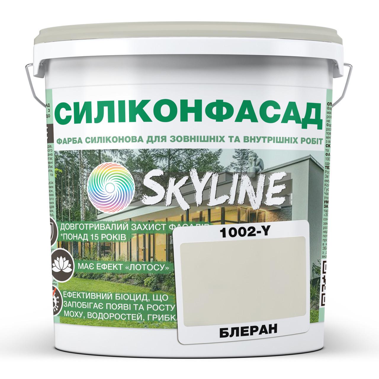 Краска фасадная силиконовая SkyLine Силиконфасад 3 л 1002-Y Блеран (2596460453)