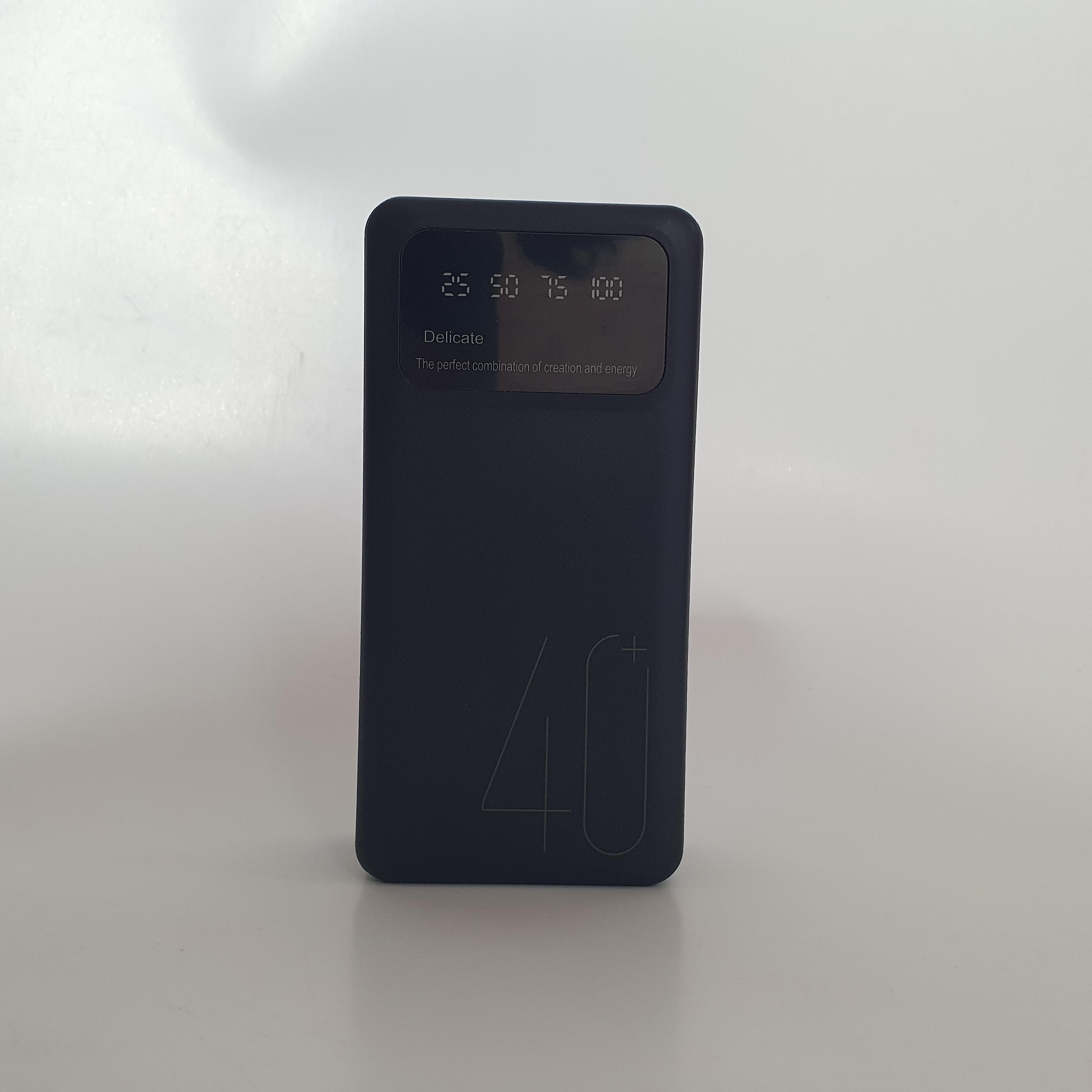 Аккумулятор внешний 40000 мАч Z-003-Black с быстрой зарядкой с LED дисплем 2 USB -PBZB-40
