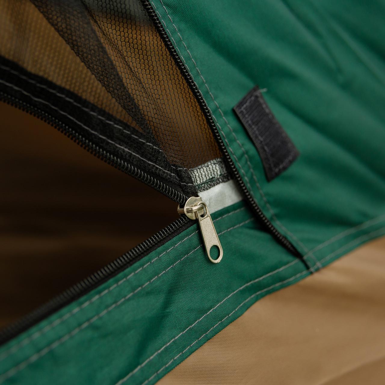 Палатка туристическая трехместная с тентом 235х235х155 см Зеленый (25743416) - фото 9 Палатка туристическая трехместная с тентом 235х235х155 см Зеленый (25743416) - фото 9