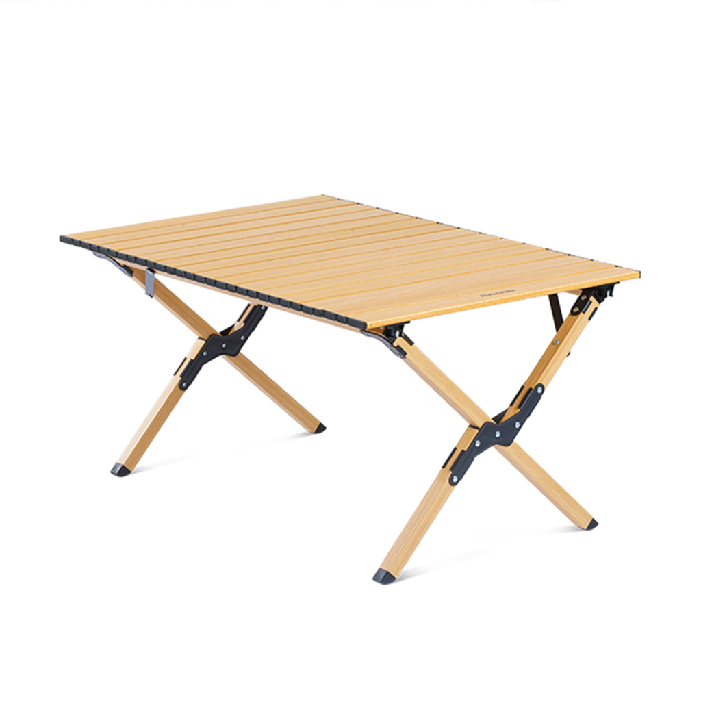 Стіл туристичний розкладний алюмінієвий Naturehike CNK2300JU010 M 86x60x44 см з чохлом Beige (6976023926945)