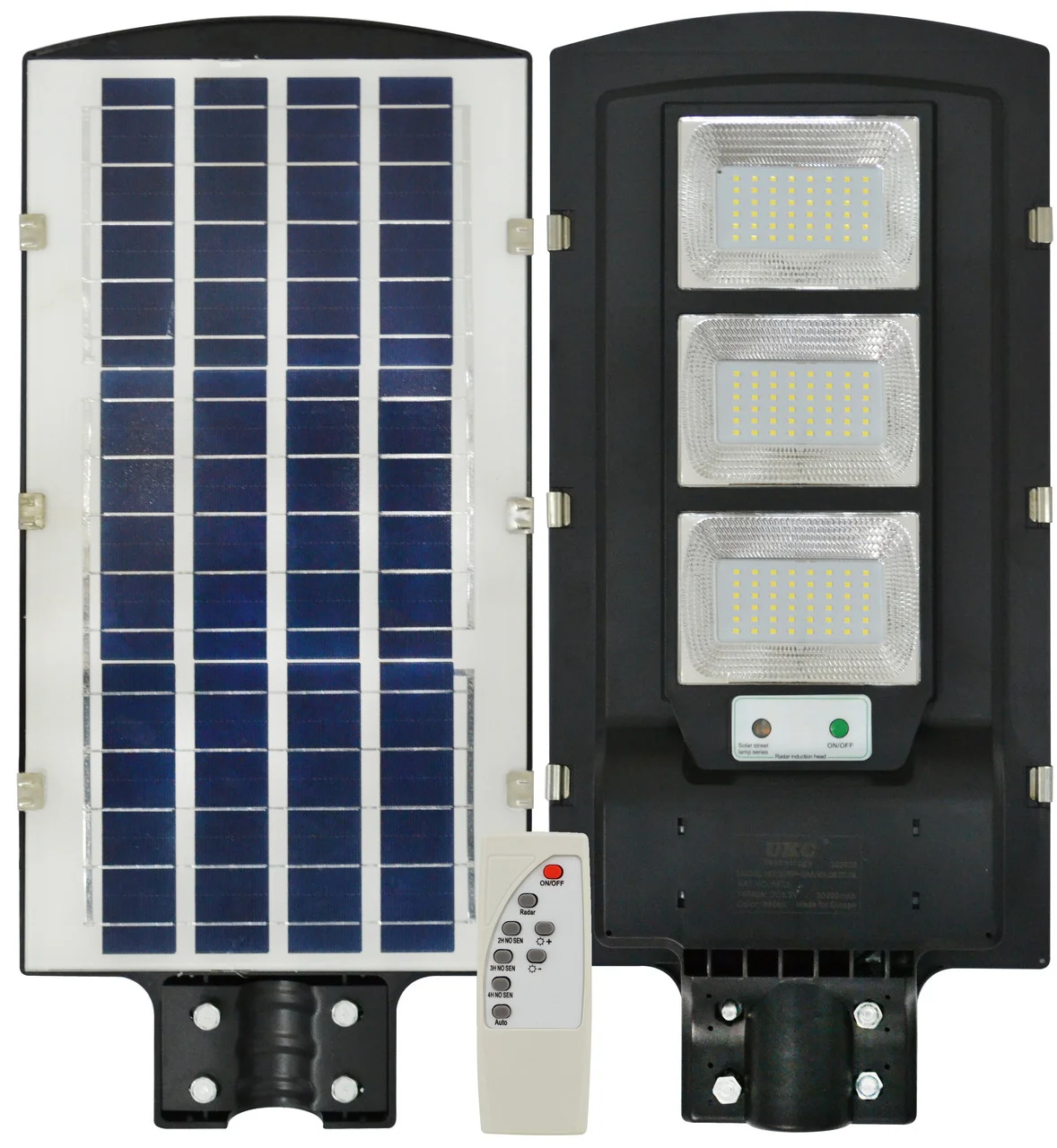 Світильник вуличний ліхтар з датчиком руху і пультом UKC Solar Street Light 3 VPP без кріплення