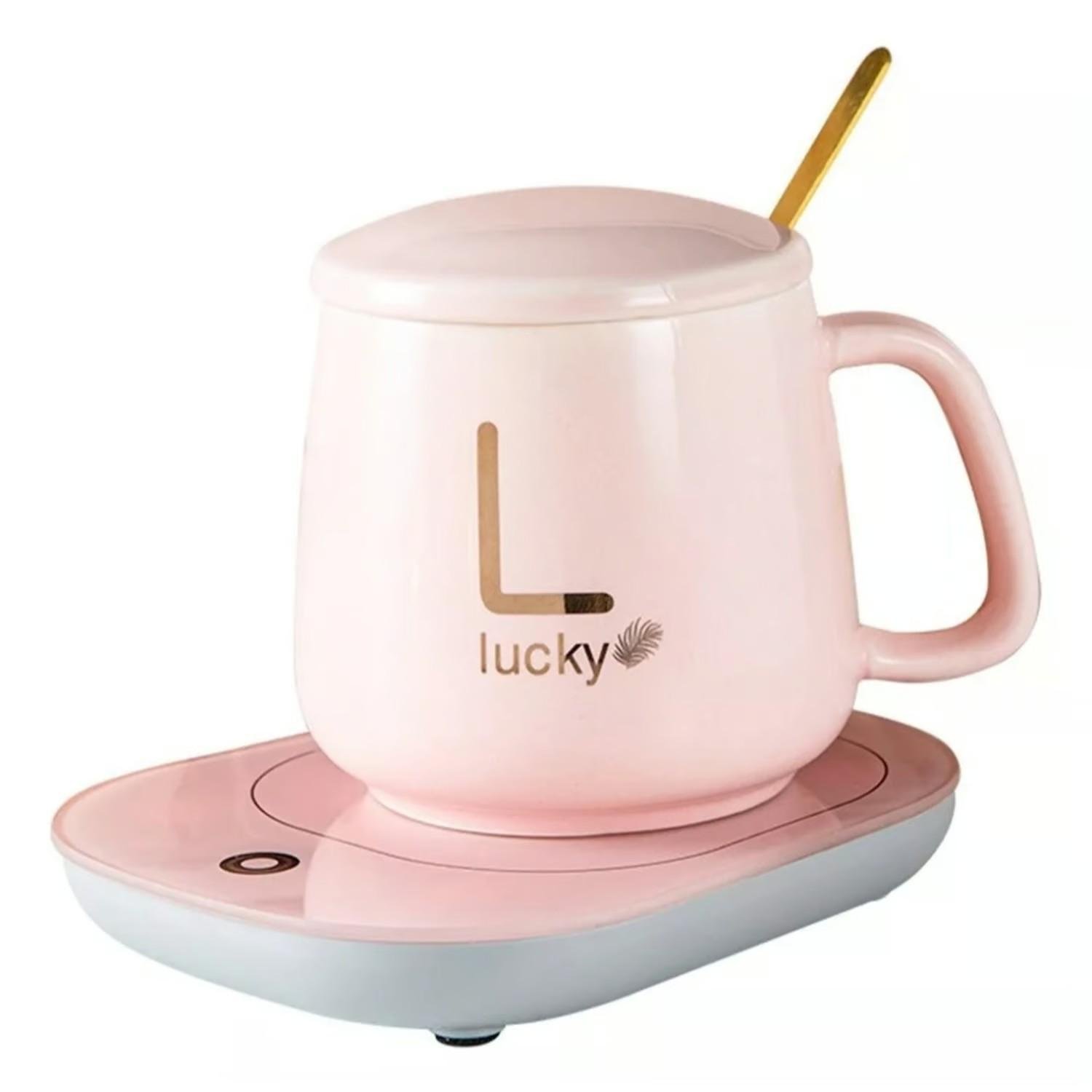Чашка Lucky з підігрівом від 220V 350 мл Рожевий (23448688) - фото 7 Чашка Lucky з підігрівом від 220V 350 мл Рожевий (23448688) - фото 7