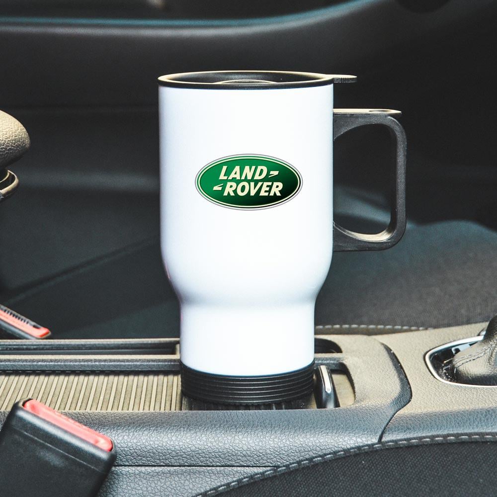 Термокружка автомобильная с логотипом Land Rover 450 мл Белый (22802267)