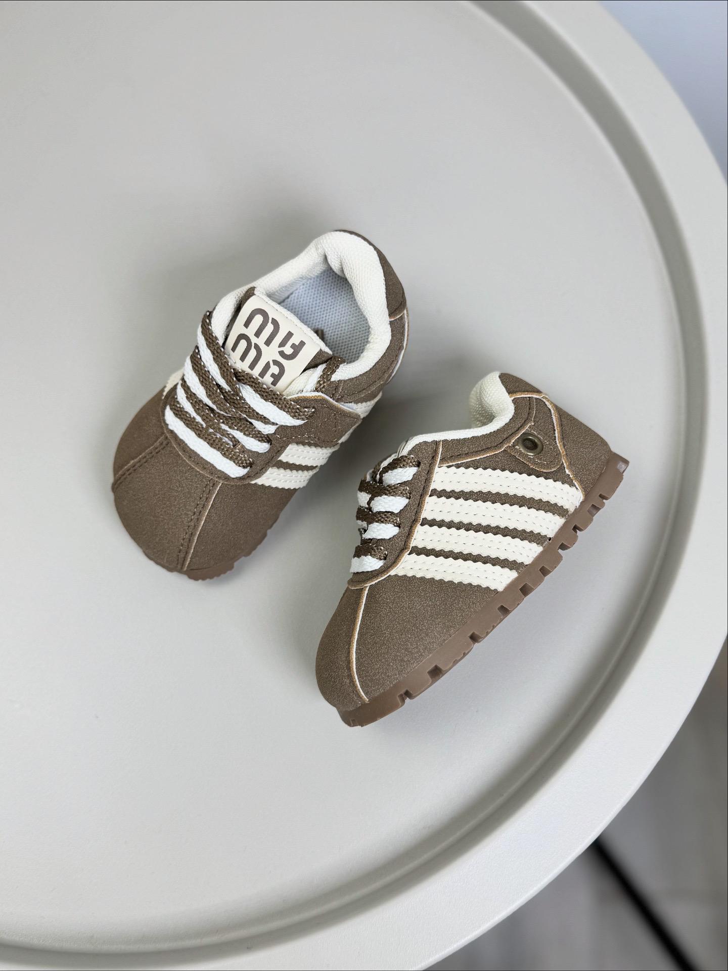 Кроссовки детские 1593 р. 18 Бежевый (29516114)