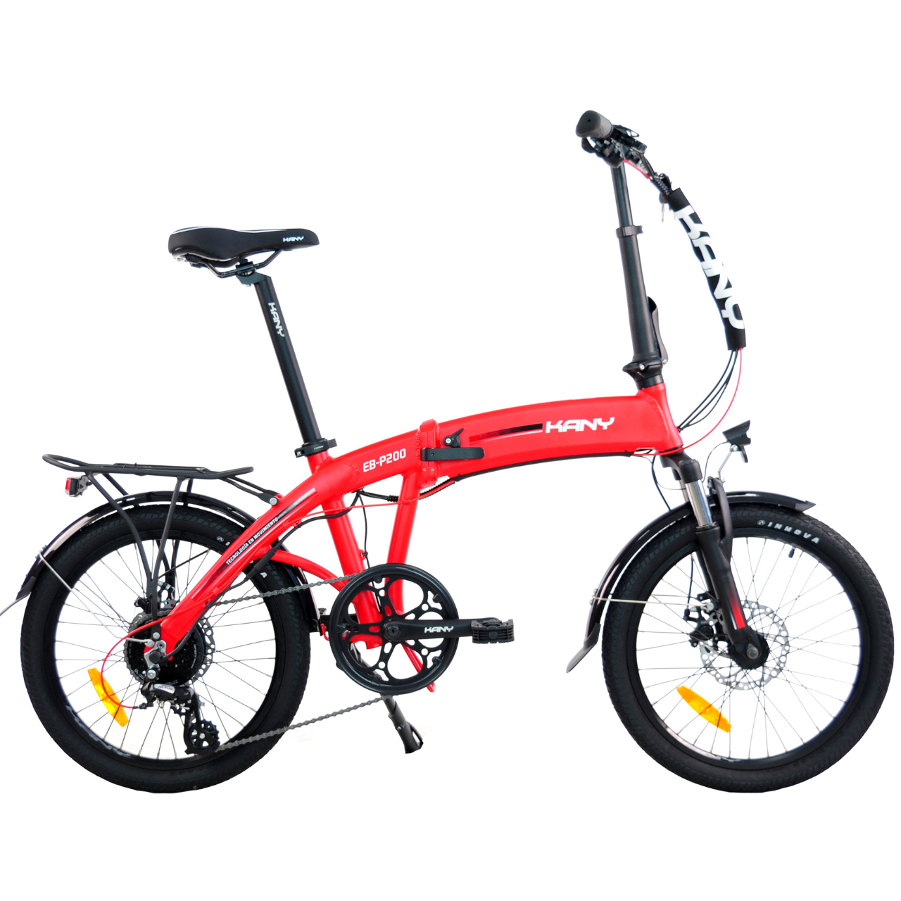 Велосипед с электроприводом складной FLD AL KANY 20" 250W 36v 10,5ah 40 км запас хода Красный