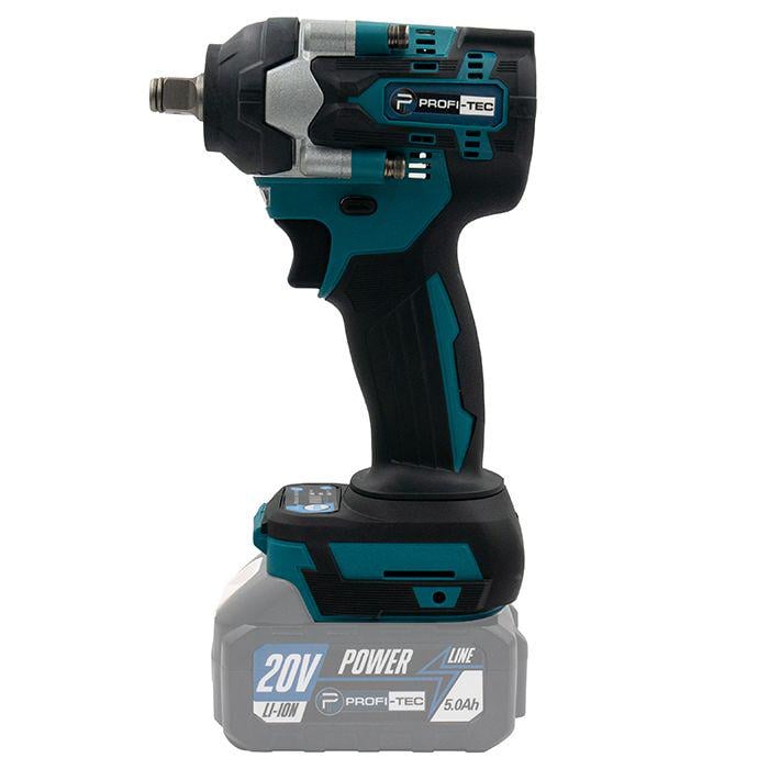 Аккумуляторный набор из 2х инструментов PROFI-TEC Combo Set 2/7 POWERLine 20V КШМ DGA201BL/гайковерт DTW500BL в наборе 4 головки (007006) - фото 3