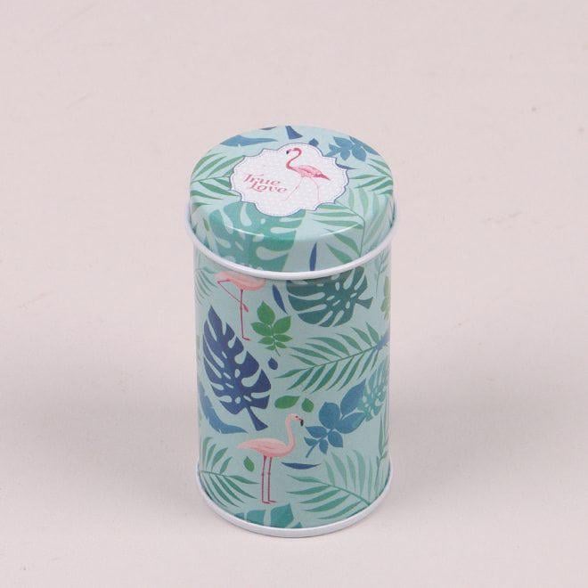 Коробочка металлическая Flora Фламинго для хранения мелочей (25244)