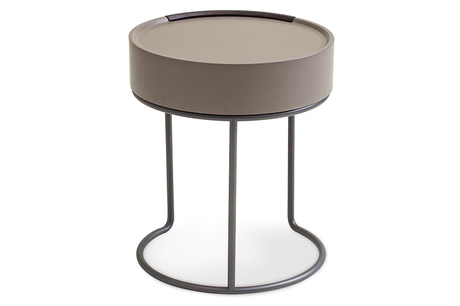 Тумбочка прикроватная Valerio 1 ящик Smoky oak matt stone base (16041) - фото 2