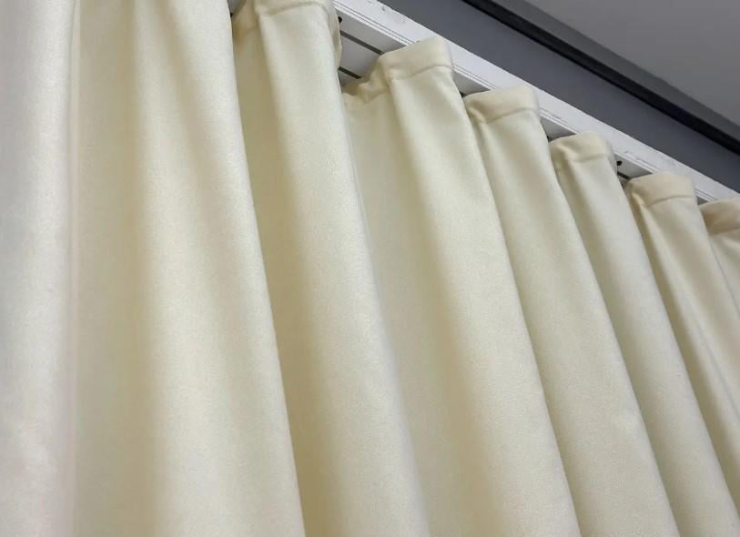 Комплект штор микровелюр Petek 1,5х2,9 м 2 шт. Молочный (1830ш 33-0813) - фото 8
