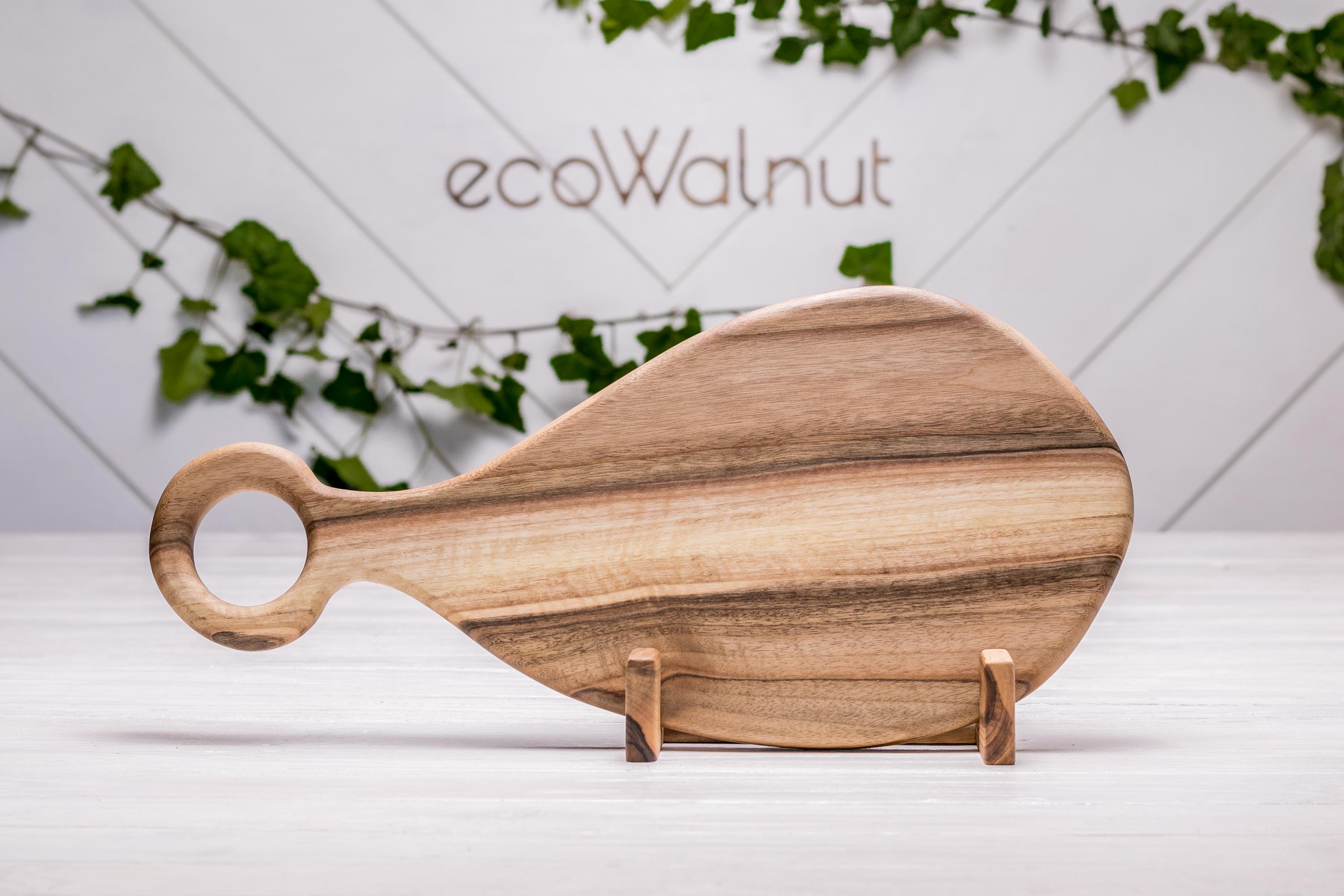 Кухонна дошка EcoWalnut з малюнком горіхова для нарізки M (EK-10.1) - фото 7