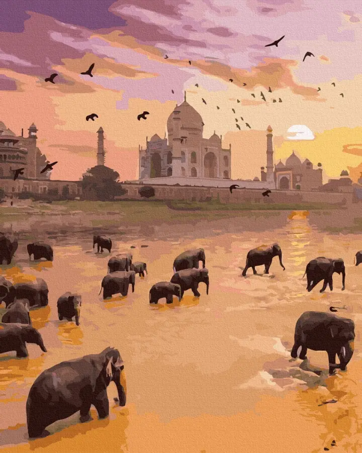 Картина по номерам Brushme Взгляд на Тадж-Махал 40x50 см (BRM41928)