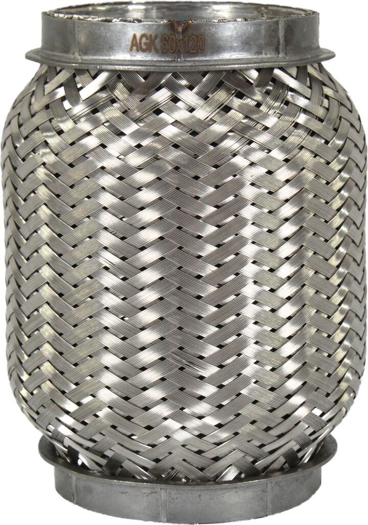 Гофра глушителя AGK Interlock 3-х шаровая короткий фланец 60х120 мм (i60120)