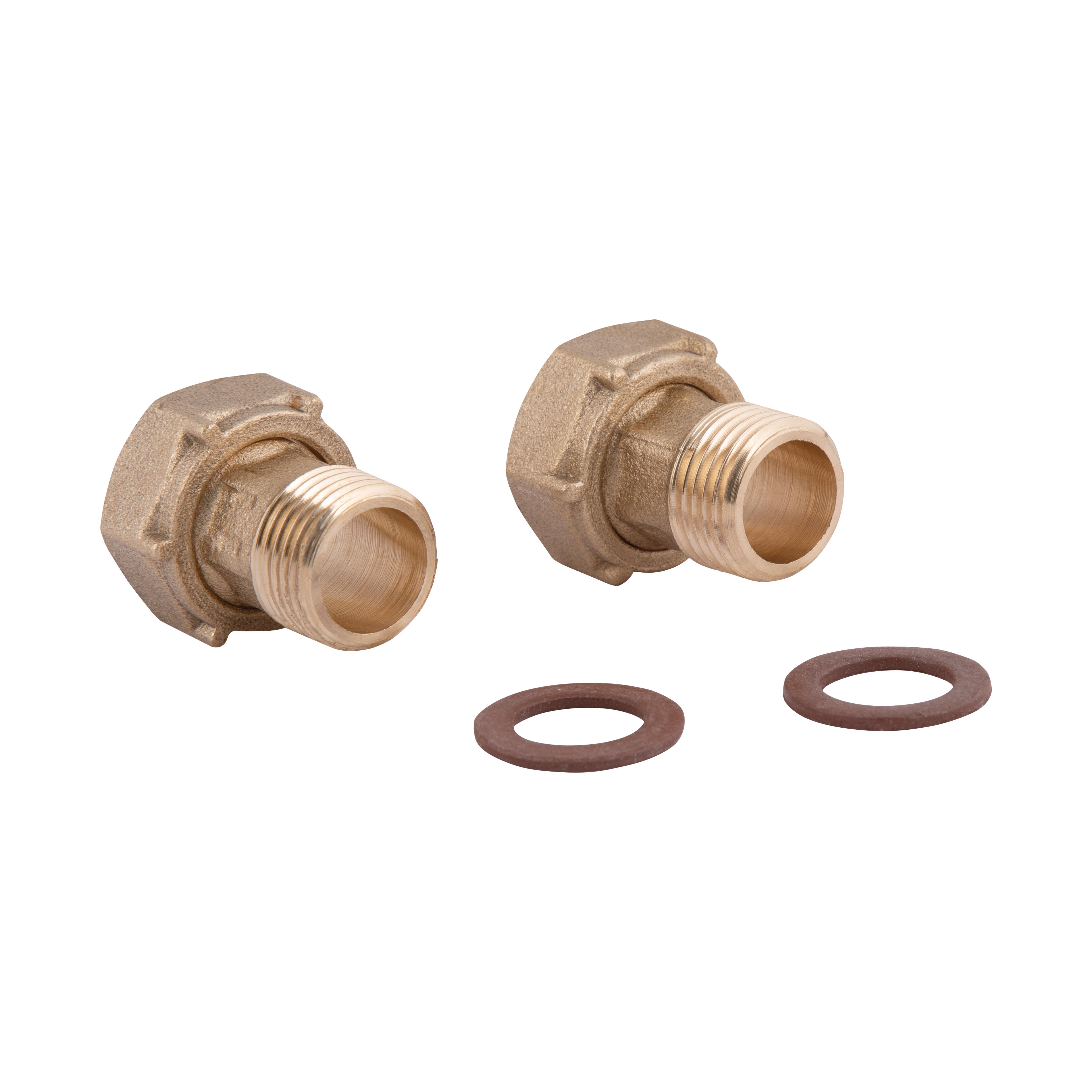 Комплект Thermo Alliance Standart 1/2"Зх3/4" В латунный с накидной гайкой Желтый (SD42915)