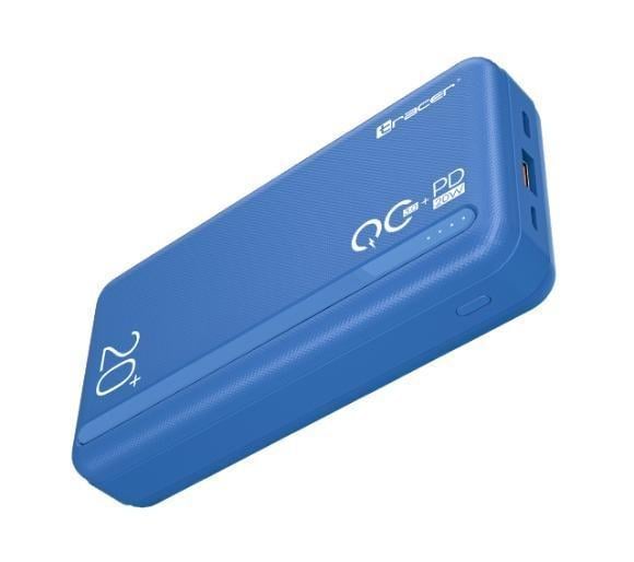 Повербанк Tracer с быстрой зарядкой QC3.0 20000 mAh Синий - фото 2